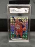 GMA Graded 2019-20 Panini Mosaic HOF Mosaic Prizm CHARLES BARKLEY 76ers Basketball Card - GEM MINT