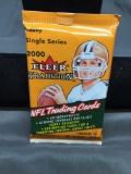 Factory Sealed 2000 Fleer Tradition Football 10 Card Pack from Hobby Box - TOM BRADY ROOKIE?