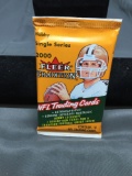 Factory Sealed 2000 Fleer Tradition Football 10 Card Pack from Hobby Box - TOM BRADY ROOKIE?