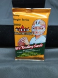 Factory Sealed 2000 Fleer Tradition Football 10 Card Pack from Hobby Box - TOM BRADY ROOKIE?