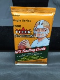 Factory Sealed 2000 Fleer Tradition Football 10 Card Pack from Hobby Box - TOM BRADY ROOKIE?