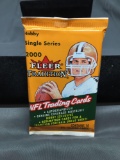 Factory Sealed 2000 Fleer Tradition Football 10 Card Pack from Hobby Box - TOM BRADY ROOKIE?