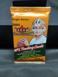 Factory Sealed 2000 Fleer Tradition Football 10 Card Pack from Hobby Box - TOM BRADY ROOKIE?