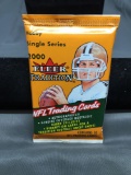 Factory Sealed 2000 Fleer Tradition Football 10 Card Pack from Hobby Box - TOM BRADY ROOKIE?
