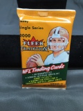 Factory Sealed 2000 Fleer Tradition Football 10 Card Pack from Hobby Box - TOM BRADY ROOKIE?