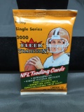 Factory Sealed 2000 Fleer Tradition Football 10 Card Pack from Hobby Box - TOM BRADY ROOKIE?