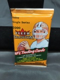 Factory Sealed 2000 Fleer Tradition Football 10 Card Pack from Hobby Box - TOM BRADY ROOKIE?