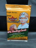 Factory Sealed 2000 Fleer Tradition Football 10 Card Pack from Hobby Box - TOM BRADY ROOKIE?
