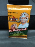 Factory Sealed 2000 Fleer Tradition Football 10 Card Pack from Hobby Box - TOM BRADY ROOKIE?