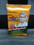 Factory Sealed 2000 Fleer Tradition Football 10 Card Pack from Hobby Box - TOM BRADY ROOKIE?