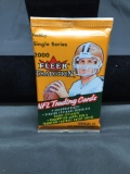 Factory Sealed 2000 Fleer Tradition Football 10 Card Pack from Hobby Box - TOM BRADY ROOKIE?