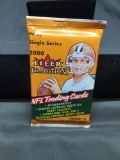 Factory Sealed 2000 Fleer Tradition Football 10 Card Pack from Hobby Box - TOM BRADY ROOKIE?
