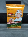 Factory Sealed 2000 Fleer Tradition Football 10 Card Pack from Hobby Box - TOM BRADY ROOKIE?