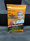 Factory Sealed 2000 Fleer Tradition Football 10 Card Pack from Hobby Box - TOM BRADY ROOKIE?
