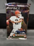 Factory Sealed 2000 Skybox Impact Football 10 Card Pack from Hobby Box - TOM BRADY ROOKIE?