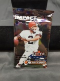 Factory Sealed 2000 Skybox Impact Football 10 Card Pack from Hobby Box - TOM BRADY ROOKIE?
