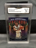 GMA Graded 2019-20 Panini Prizm Draft All-American Silver RUI HACHIMURA Wizards ROOKIE Basketball