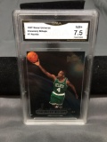 GMA Graded 1997-98 Metal Universe #7 CHAUNCEY BILLUPS Celtics ROOKIE Basketball Card - NM+ 7.5