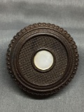 Amazing Civil War Era Oreo Style Tin Type Photo Holder with Vintage Photos - WOW