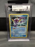 BGS Graded 2007 Pokemon EX Power Keepers VAPOREON Gold Star Holofoil Rare Trading Card - MINT 9