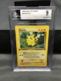 BGS Graded 1999 Pokemon Jungle 1st Edition #60 PIKACHU Trading Card - MINT 9