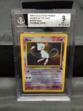 BGS Graded 1999 Pokemon WOTC Pokemon League #9 MEW Holofoil Rare PROMO Trading Card - MINT 9