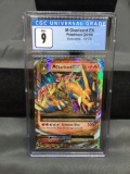 CGC Graded 2016 Pokemon Evolutions #13 M CHARIZARD EX Holofoil Rare Trading Card - MINT 9