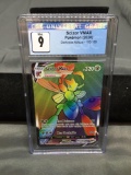CGC Graded 2020 Pokemon Darkness Ablaze #193 SCIZOR VMAX Rainbow Holofoil Secret Rare Trading Card -