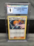 CGC Graded 2019 Pokemon Hidden Fates #63 MISTY'S WATER COMMAND Holofoil Rare Trading Card - MINT 9