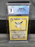 CGC Graded 1999 Pokemon Jungle 1st Edition #32 WIGGLYTUFF Rare Trading Card - NM 7