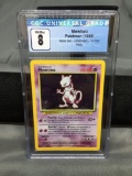 CGC Graded 1999 Pokemon Base Set Unlimited #10 MEWTWO Holofoil Rare Trading Card - NM-MT 8