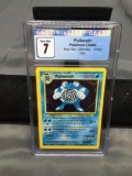 CGC Graded 1999 Pokemon Base Set Unlimited #13 POLIWRATH Holofoil Rare Trading Card - NM 7