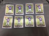 8 Card Lot of 2014 Topps Chrome TEDDY BRIDGEWATER Panthers ROOKIE Football Cards