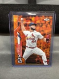2020 Topps Chrome Orange Refractor #162 JUNIOR FERNANDEZ Cardinals ROOKIE Baseball Card /25