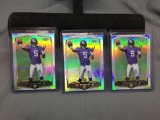 3 Card Lot of 2014 Topps Chrome Refractor TEDDY BRIDGEWATER Panthers ROOKIE Football Card