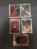 5 Card Lot of MICHAEL JORDAN Chicago Bulls Basketball Cards from HUGE Jordan Hoard!