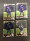 4 Card Lot of 2017 Bowman GAVIN LUX Dodgers ROOKIE Baseball Cards