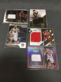 5 Card Lot of Basketball Certified Jersey & Patch Cards from Huge Collection - WOW