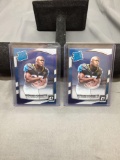 2 Card Lot of 2017 Donruss Optic LEONARD FOURNETTE Bucs ROOKIE Football Cards