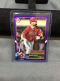 2018 Bowman Chrome Purple Refractor ALBERT PUJOLS Angels Baseball Insert Card