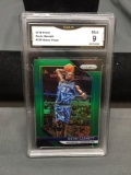 GMA Graded 2018-19 Panini Prizm Green Prizm KEVIN GARNETT Wolves Basketball Card - MINT 9
