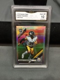 GMA Graded 2019 Donruss Optic Holo Silver MINKAH FITZPATRICK Steelers Football Card - GEM MINT 10