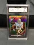 GMA Graded 2019 Donruss Optic Holo Silver GEORGE KITTLE 49ers Football Card - NM 7