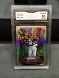 GMA Graded 2015 Panini Prizm Silver Prizm JERRY RICE 49ers Football Card - GEM MINT 10