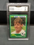 GMA Graded 1989 Score #270 TROY AIKMAN Cowboys ROOKIE Football Card - EX 5