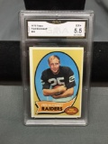 GMA Graded 1970 Topps #85 FRED BILETNIKOFF Raiders Vintage Football Card - EX+ 5.5