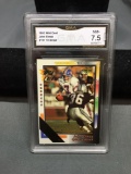 GMA Graded 1992 Wild Card 10-Stripe JOHN ELWAY Broncos Football Card - NM+ 7.5