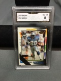 GMA Graded 1992 Wild Card 10-Stripe BARRY SANDERS Lions Football Card - NM-MT 8