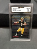 GMA Graded 1999 Bowman Chrome Stock in the Game BRETT FAVRE Packers Football Card - GEM MINT 10