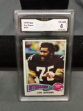 GMA Graded 1975 Topps #425 JOE GREEN Steelers Vintage Football Car d- EX-NM 6
